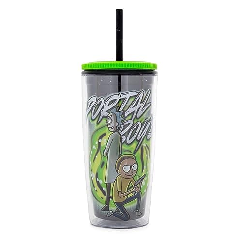 Rick and Morty Portal Boyz Tumbler with Straw