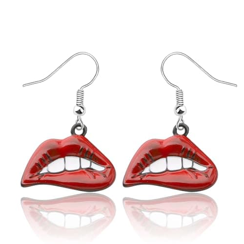 Rocky Horror Red Lips Earrings