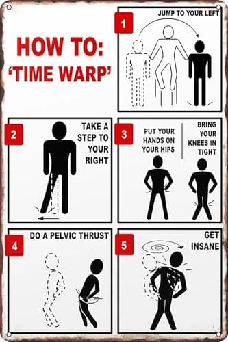 Rocky Horror Time Warp Tin Sign