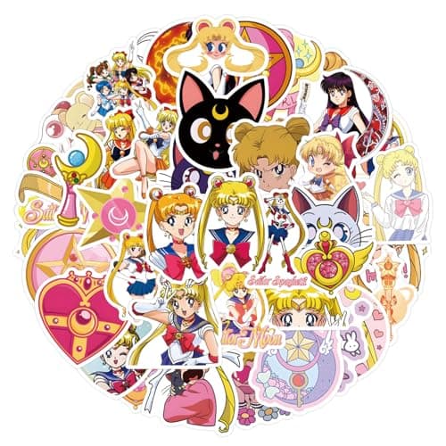 50-piece Sailor anime moon sticker pack