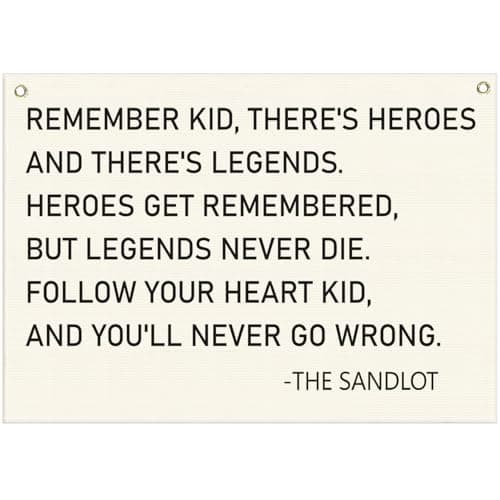 The Sandlot Quote Canvas Wall Banner
