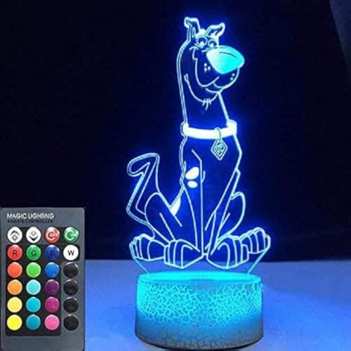 Cartoon Dog 3D Nightlight with Remote