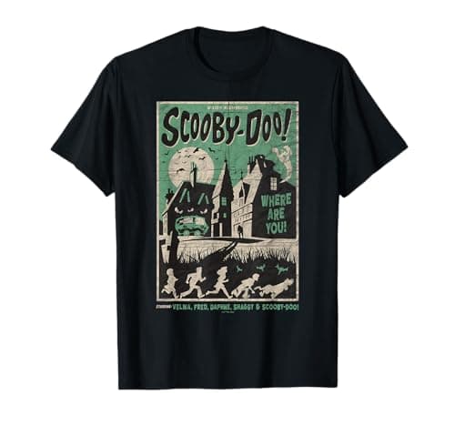 Scooby-Doo Scary House Poster T-Shirt