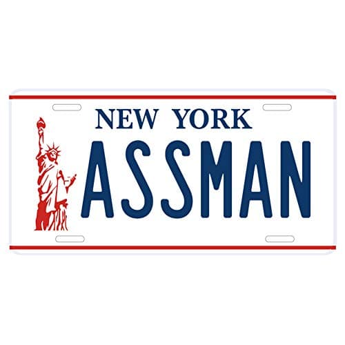 Assman Vanity License Plate