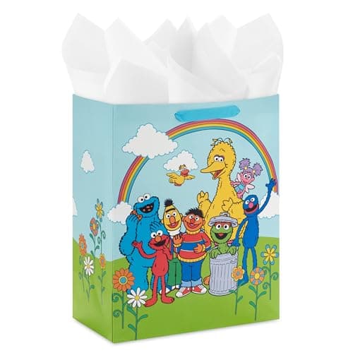 Sesame Street Large Gift Bag with Tissue Paper