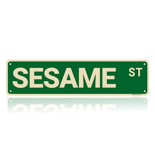 Sesame Street Metal Sign Decor