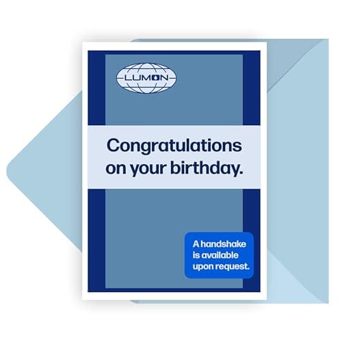 Severance birthday card