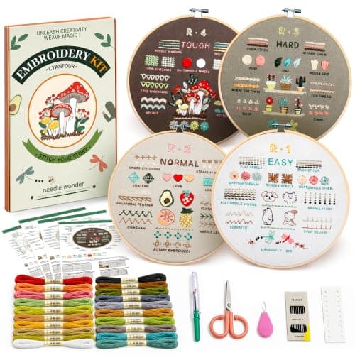 CYANFOUR beginner embroidery kit