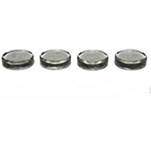 Four glass pattern weights