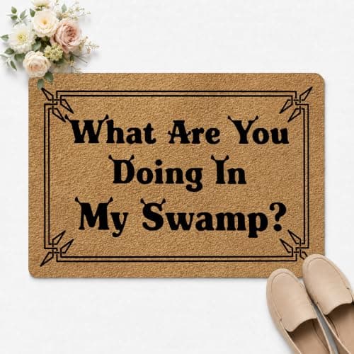 What Are You Doing in My Swamp doormat