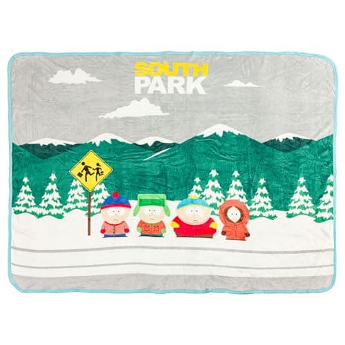 South Park Bus Stop Fleece Throw