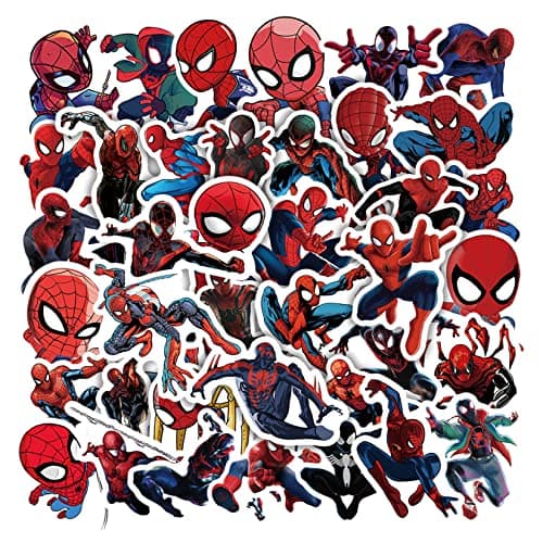 Spider-Man Cartoon Stickers, 50 Pack