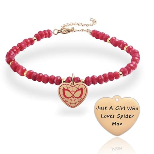 Spider Superhero Stone Bracelet