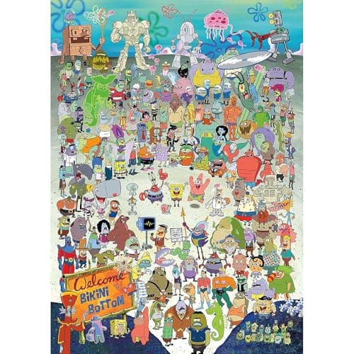 AQUARIUS SpongeBob 1,000-Piece Jigsaw Puzzle
