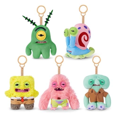 Fuggler SpongeBob Plush Keyring Set