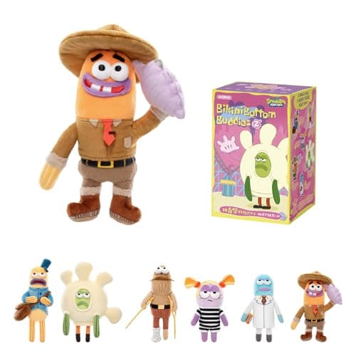 POP MART SpongeBob Residents of Bikini Bottom Plush Keychain Blind Box