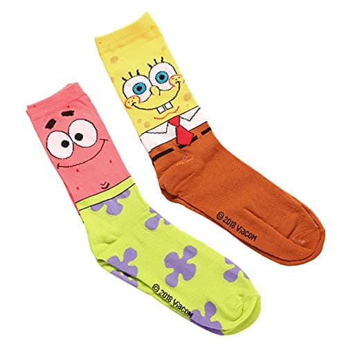 SpongeBob and Patrick Crew Socks
