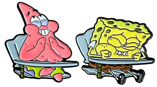 SpongeBob and Patrick Enamel Pin Set