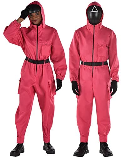 Squid Game Pink Soldier Adult Costume