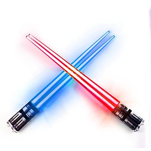LED Lightsaber Chopsticks - Blue & Red Pairs