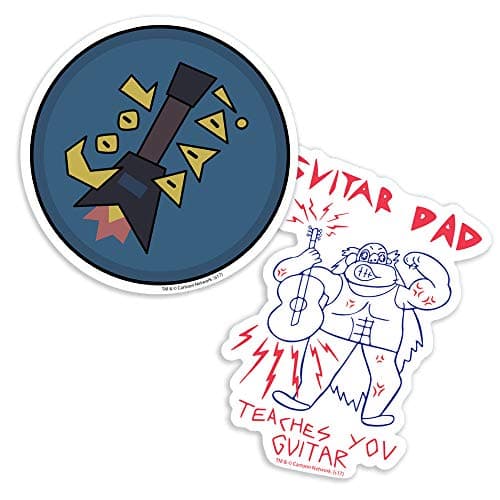 Cool Guitar Dad Stickers