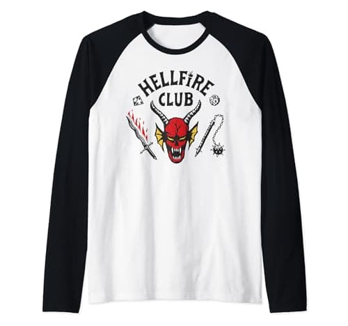 Stranger Things Hellfire Club Baseball Tee