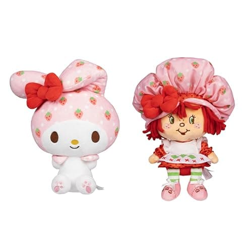 Strawberry Shortcake and My Melody 8-inch plush 2-pack