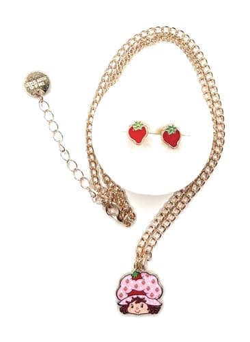 Strawberry Shortcake necklace and earrings set