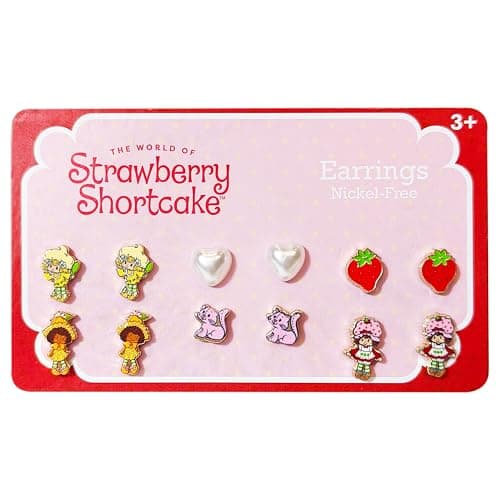 Strawberry Shortcake six-pair earring set