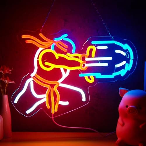 Ryu Hadoken Neon Sign for Gameroom