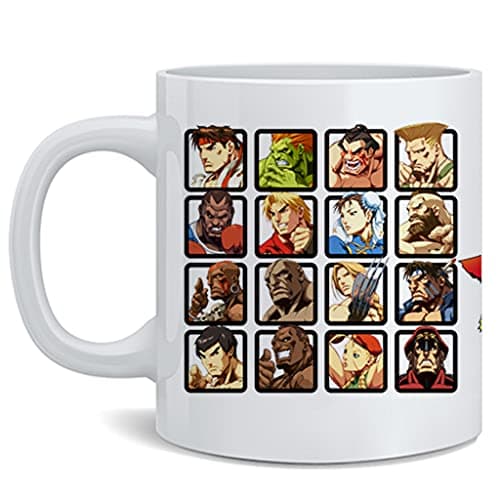 Street Fighter 2 Character Collage Mug