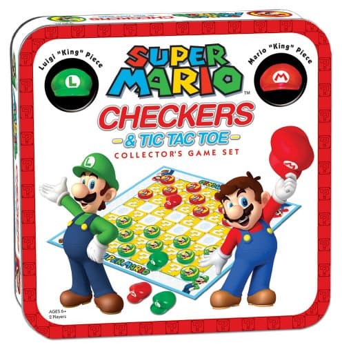 Super Mario Checkers & Tic-Tac-Toe Set