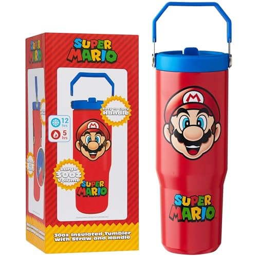 Super Mario Insulated Tumbler with Straw