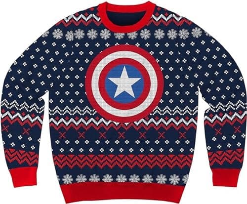 Captain America Holiday Christmas Sweater