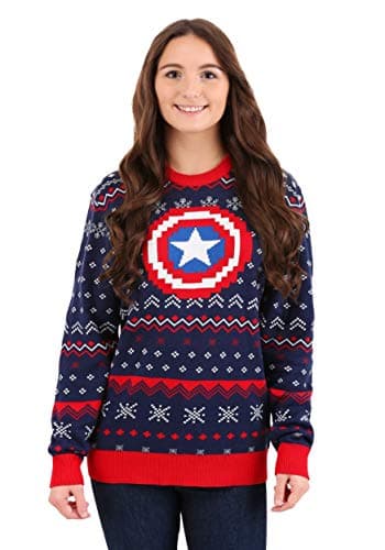 Captain America Ugly Christmas Sweater