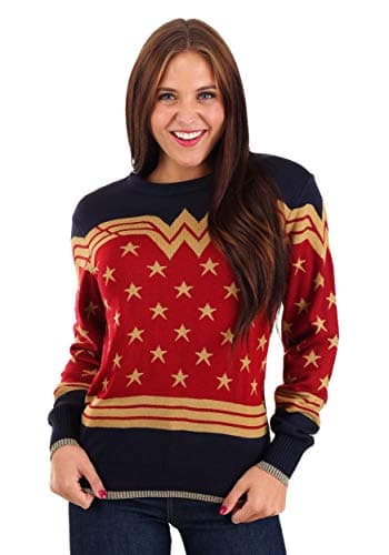 Wonder Woman Hero Ugly Christmas Sweater