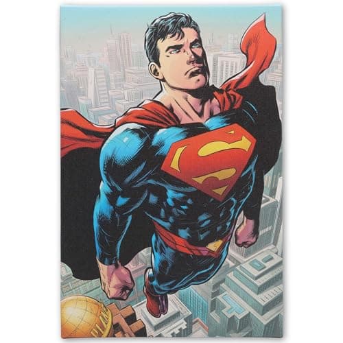 Superman Flying canvas wall decor