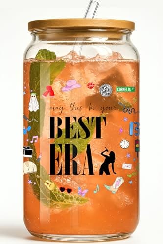 Taylor Swift Best Era Glass Tumbler