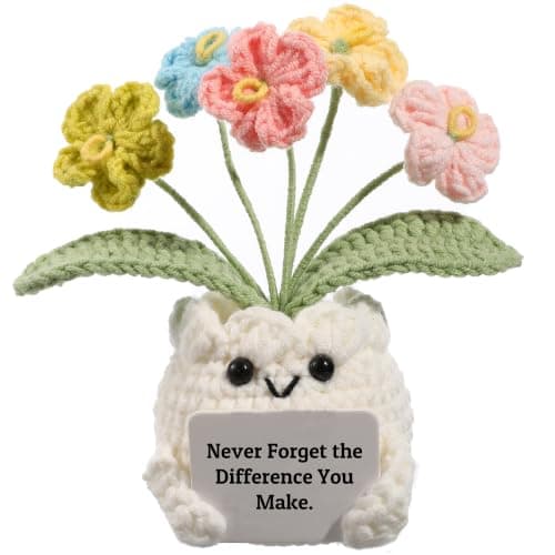 Crochet Forget-Me-Not Potted Plant Gift