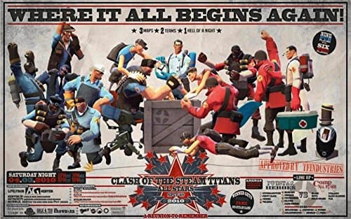 Team Fortress 2 Art Silk Poster