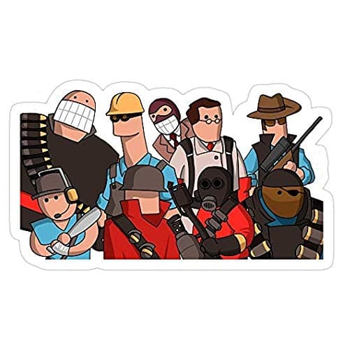Team Fortress 2 Cartoonified Team Decal Sticker