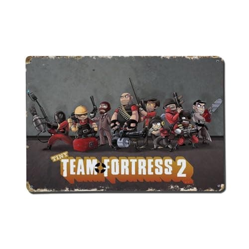 Team Fortress 2 Vintage Metal Poster