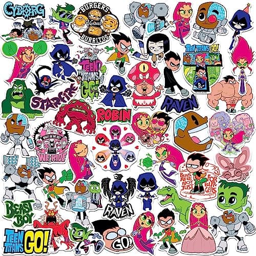 Teen Titans Go! 50-count vinyl stickers