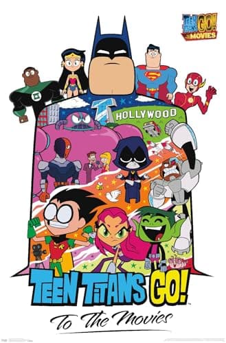 Teen Titans movie-collage wall poster