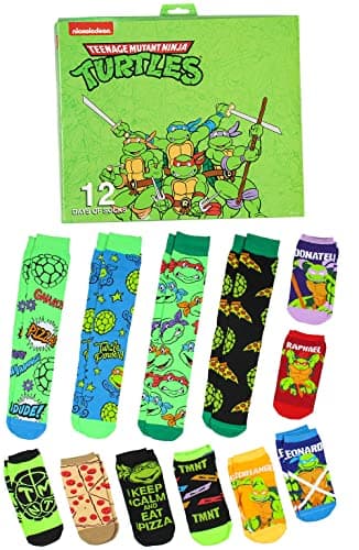 Turtles 12 Days of Socks set