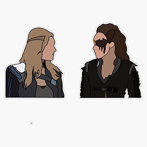 Clarke and Lexa The 100 Vinyl Decal
