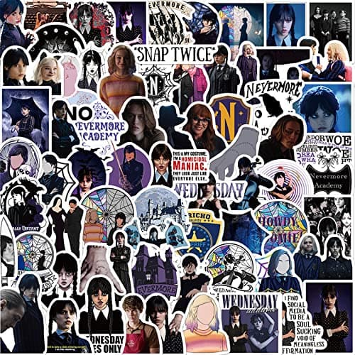 Wednesday Addams Vinyl Sticker Pack