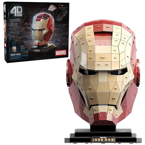 4D Build Iron Man Helmet 3D Puzzle