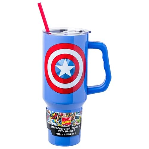 Captain America Shield Stainless Steel Tumbler