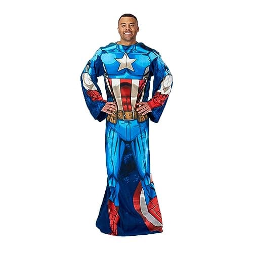 Captain America Wearable Throw Blanket